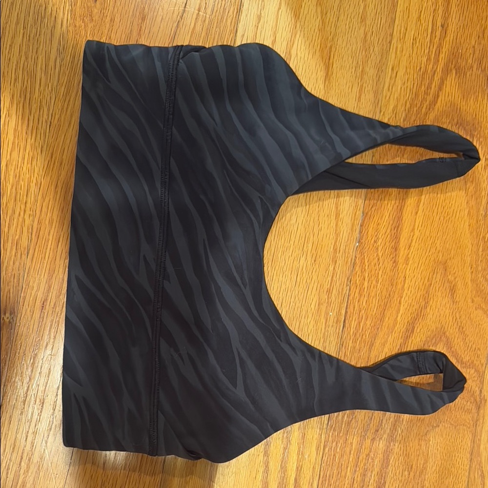 Lululemon Athletica Black Zebra Print Bra